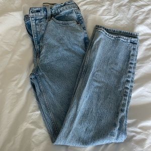 A&F 90s straight ultra high rise jeans